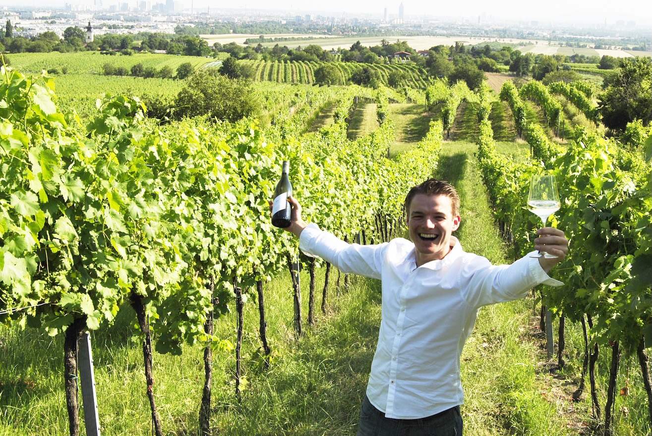 Roman Josef Pfaffl viinitarhalla