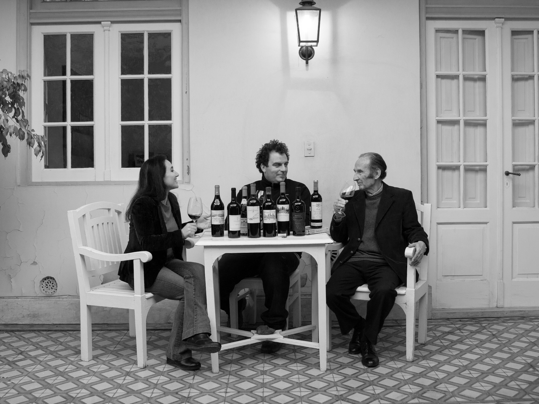 Laura and Nicolas Catena with Catena headwinemaker Alejandro Vigil