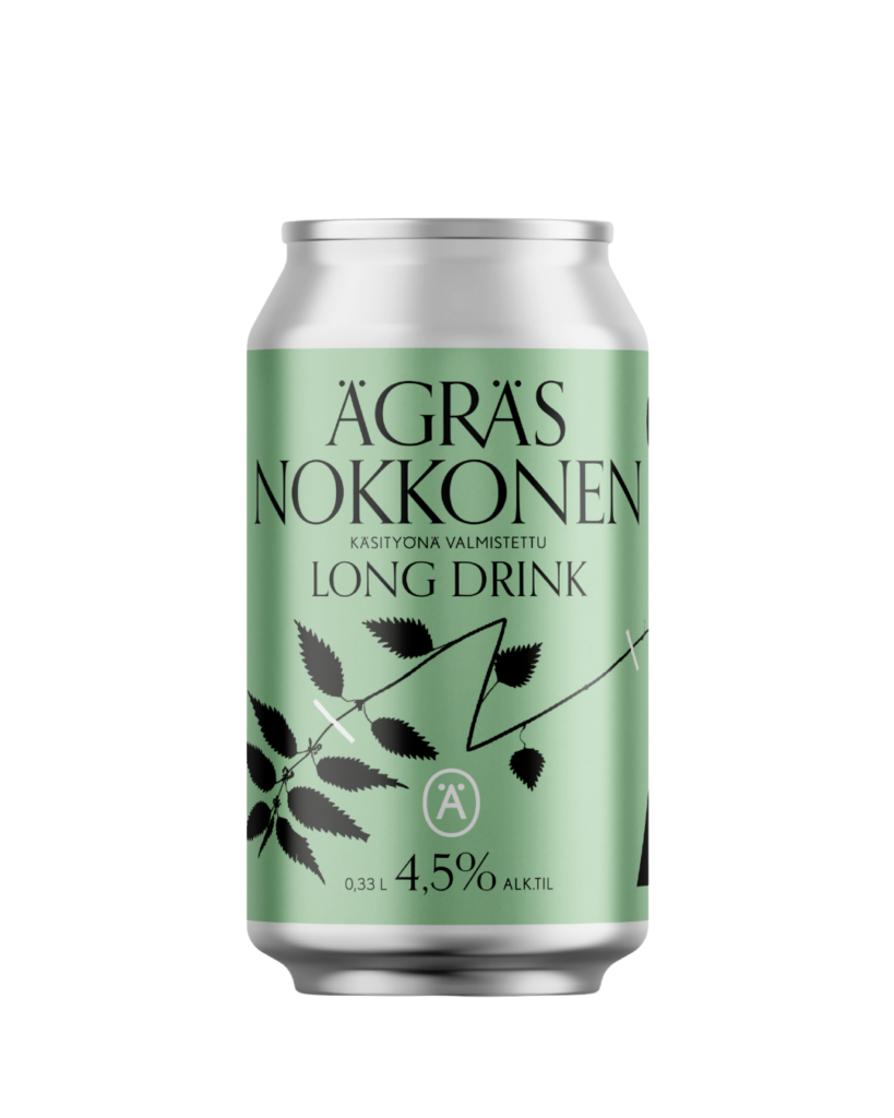 Ägräs Nokkonen long drink uudella etiketillä