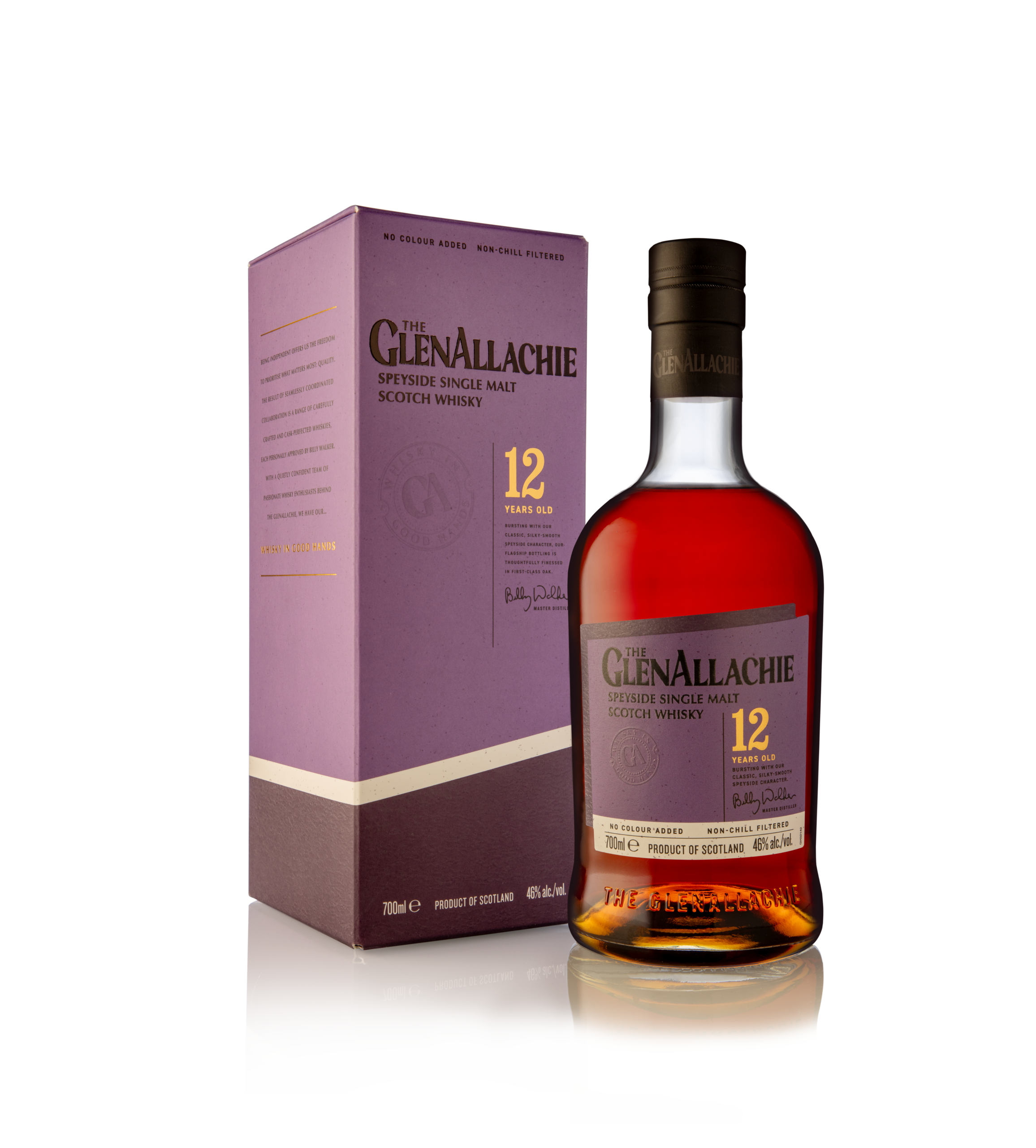 GlenAllachie 12-Year-Old Scotch Single Malt Whisky Lasipullo 70cl
