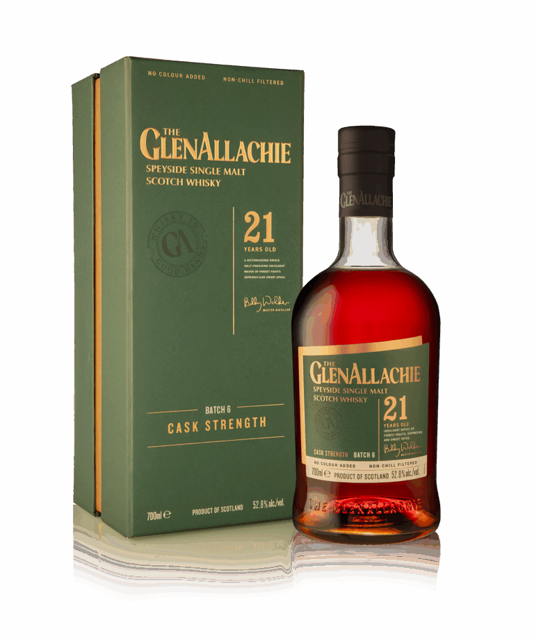 GlenAllachie 21-Year-Old Batch 6 Scotch Single Malt Whisky Lasipullo 70cl