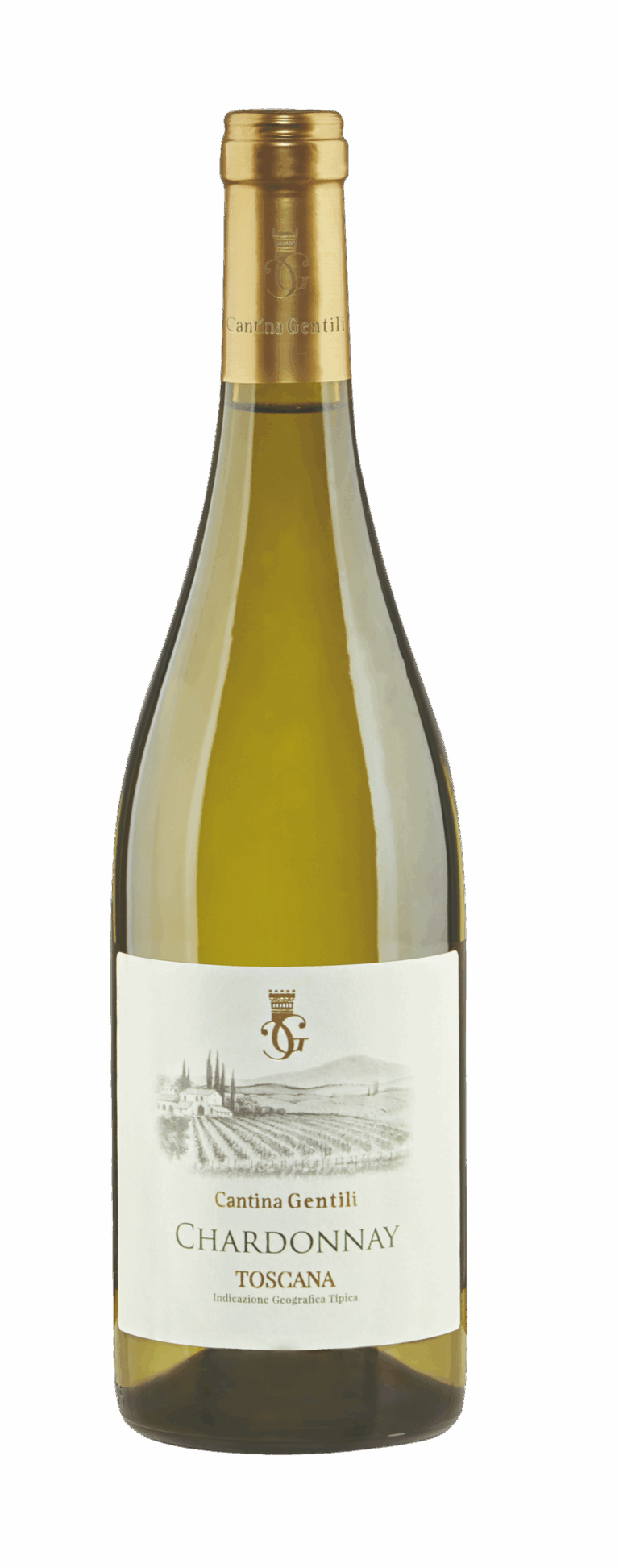 CHARDONNAY TOSCANA, GENTILI Lasipullo 75cl