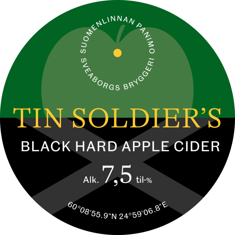 Suomenlinnan Tin Soldier's Black hard Apple Cider One-way keg 3000cl