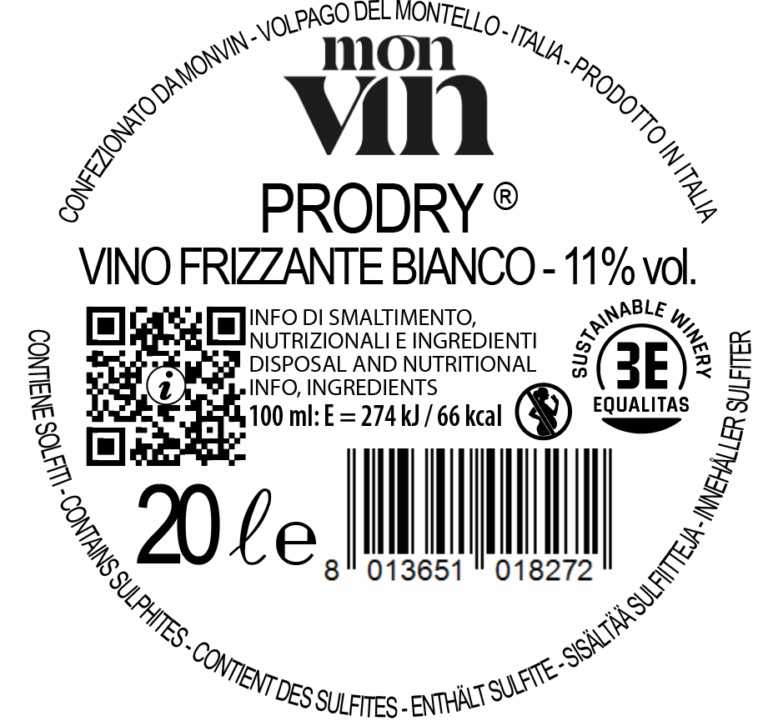 MonVin ProDry Frizzante 20l KeyKeg One-way keg 2000cl